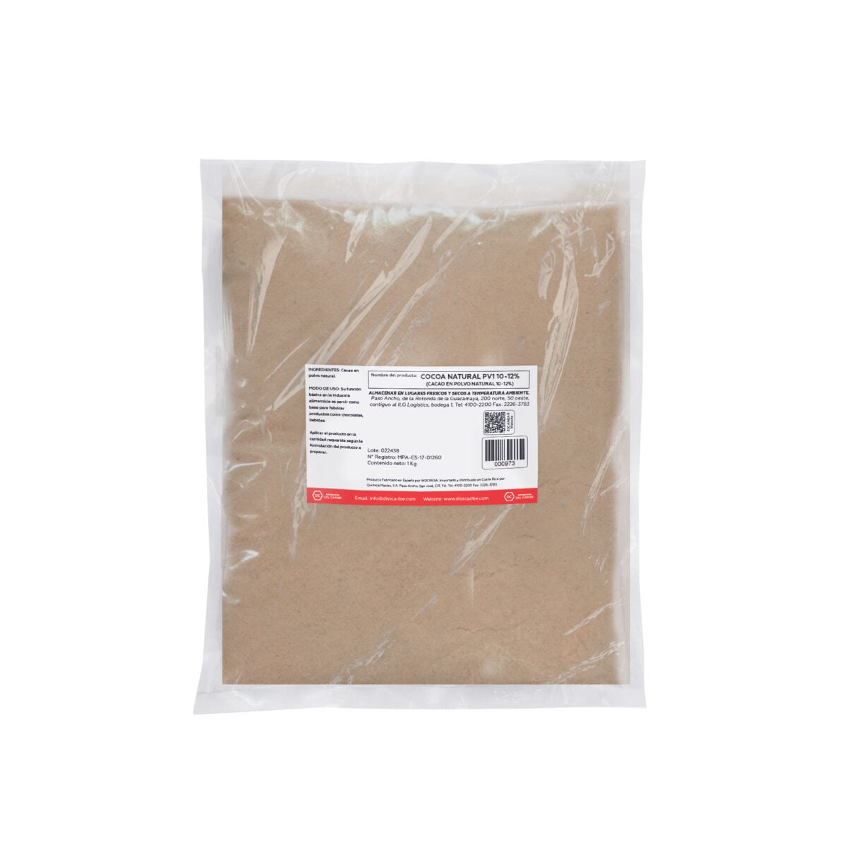 COCOA NATURAL PV1 10-12% BOLSA 1 Kg - Image 2