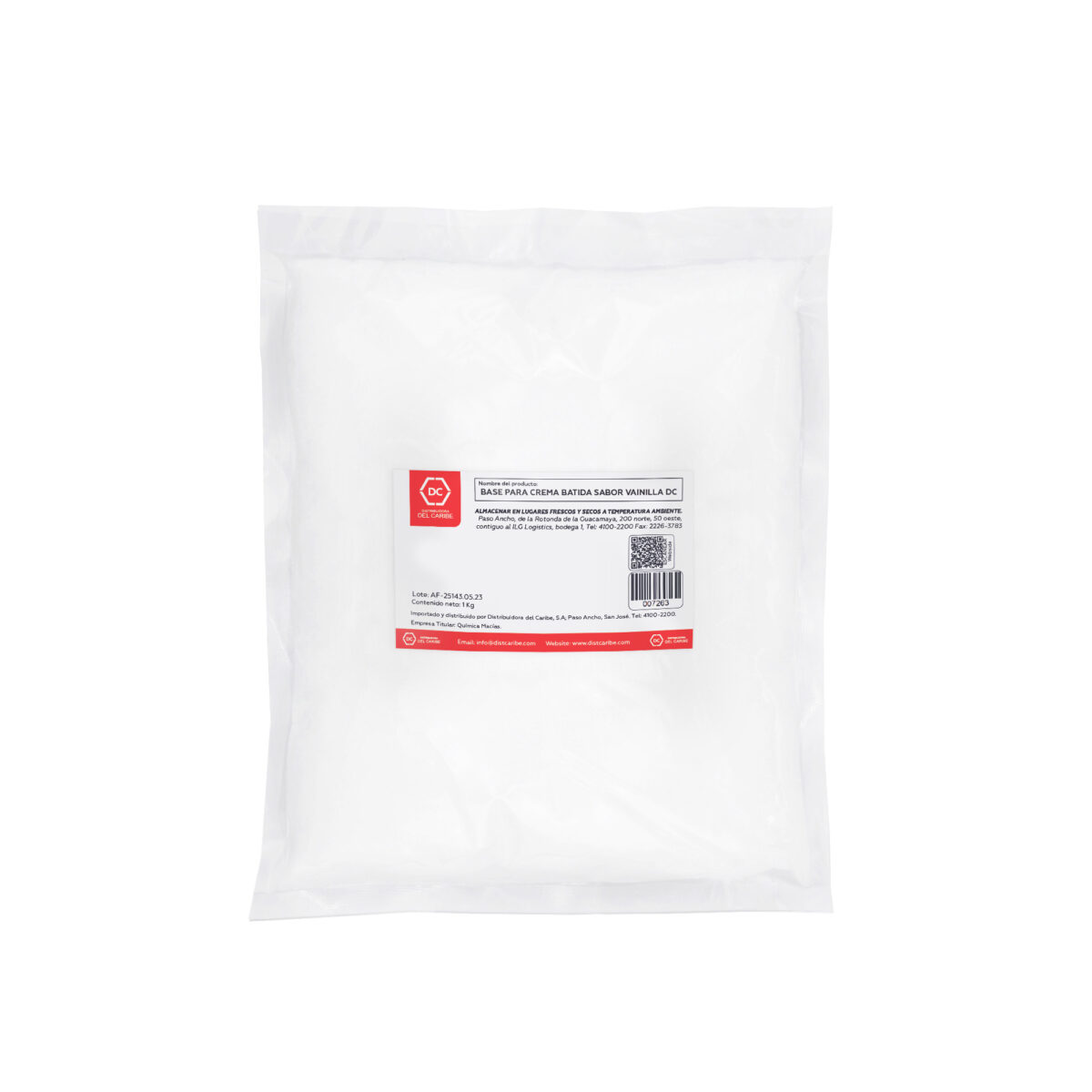 BASE PARA CREMA BATIDA SABOR VAINILLA DC BOLSA 1 Kg - Image 2