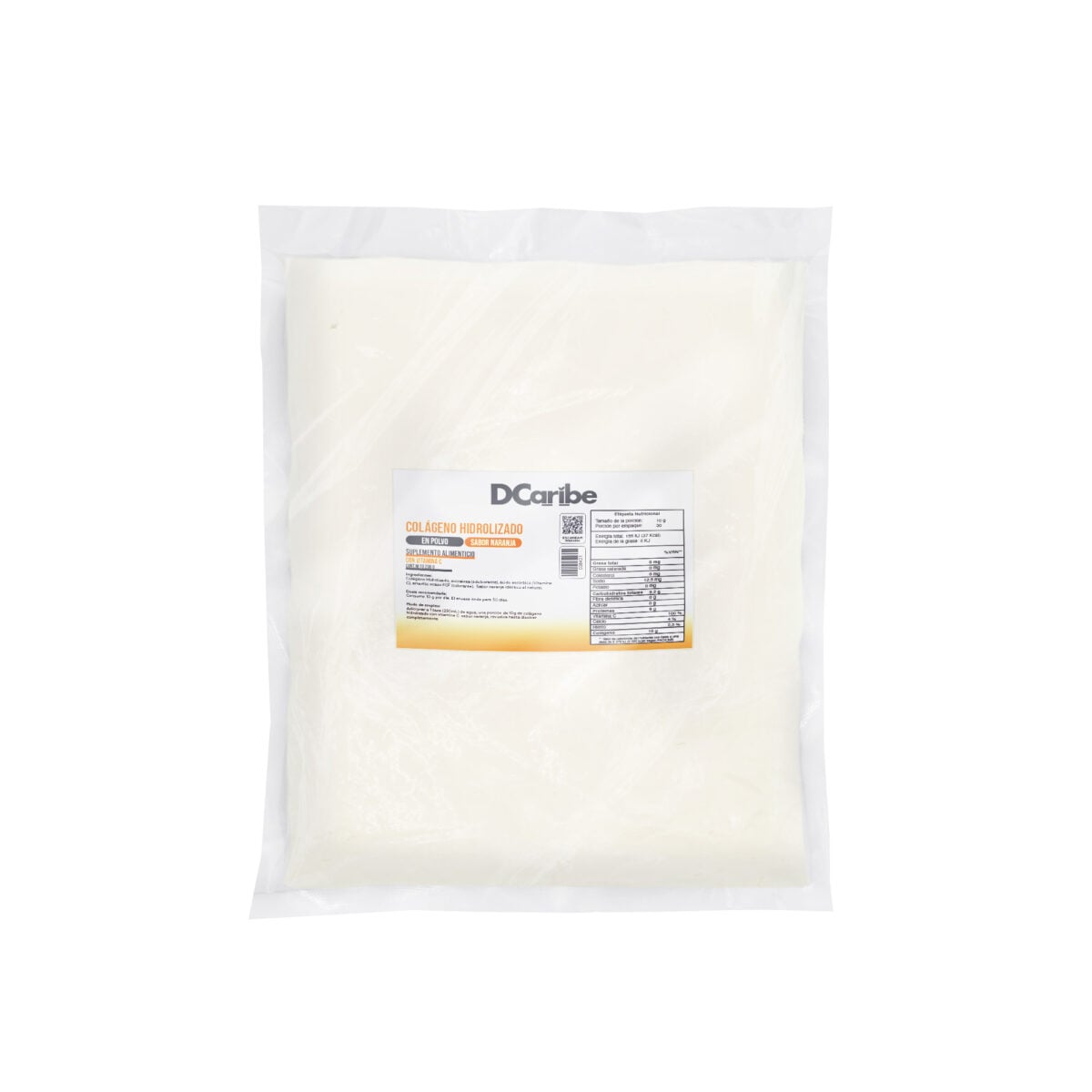 COLAGENO SABOR NARANJA Y VITAMINA C DCARIBE BOLSA 1 KG - Image 2
