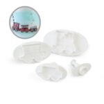 MOLDE DE POLICARBONATO -SET 4 PCS - TRENO-TRAIN 58X62MM - 35X55MM UNA UNIDAD