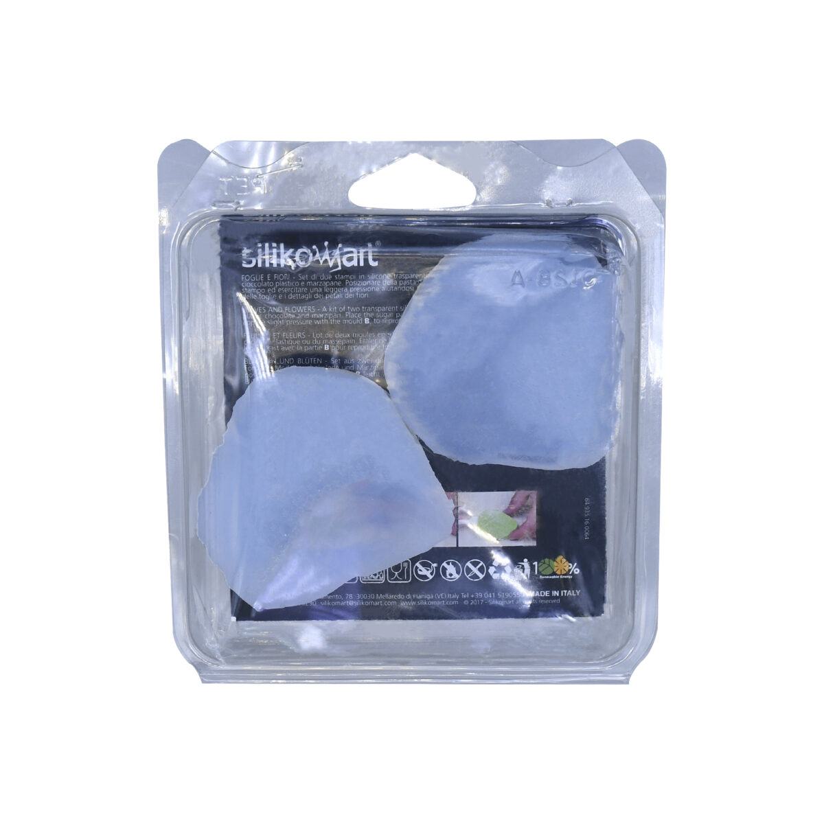 MOLDE DE SILICON  SUGARFLEX PETALO DE ROSA TRANSPARENTE UNA UNIDAD - Image 2