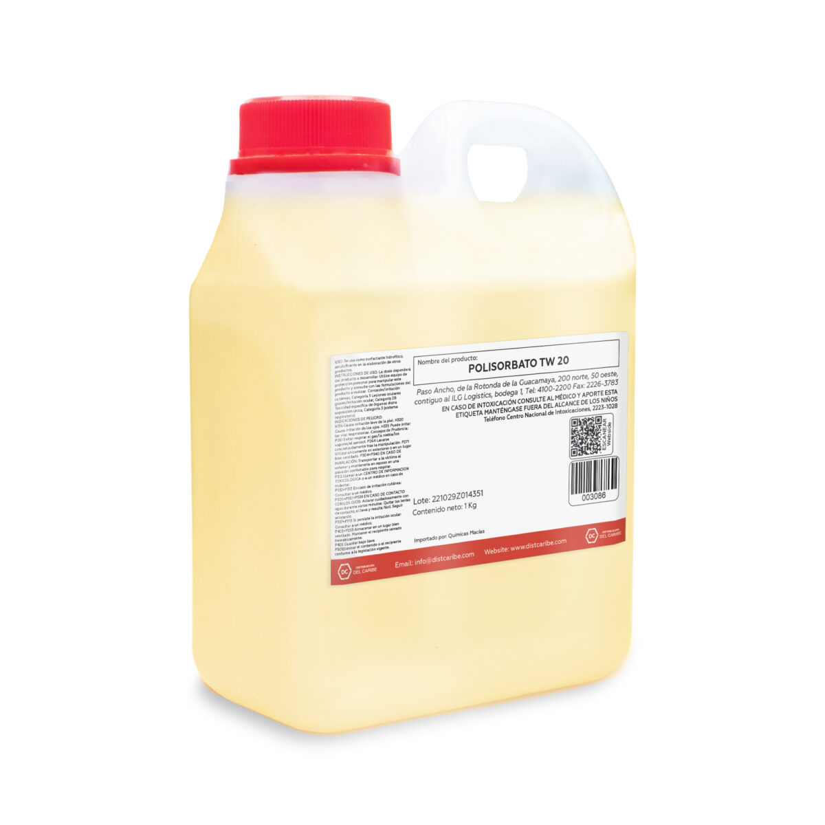 POLISORBATO TW 20 ENVASE PLASTICO 1 Kg - Image 2