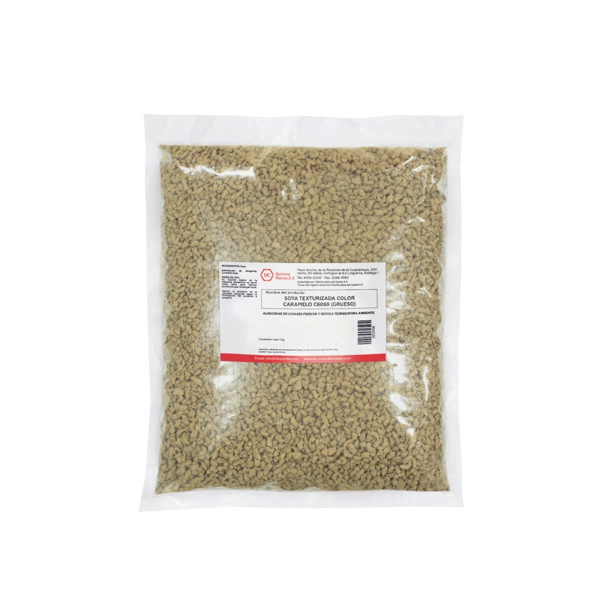 SOYA TEXTURIZADA COLOR CARAMELO C6069 (GRUESO) BOLSA 1 Kg - Image 2