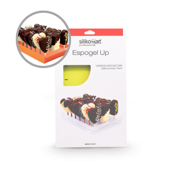 DISPLAY DE POLIESTILENO PARA POSTRES ESPOGEL UP COLOR VERDE