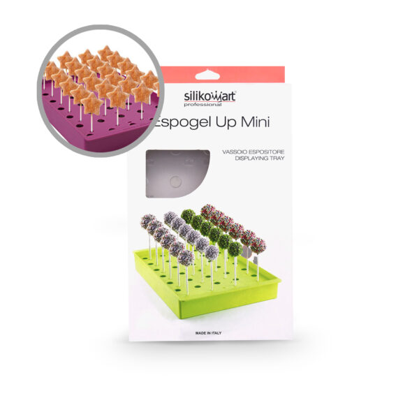 DISPLAY DE POLIESTILENO PARA POSTRES ESPOGEL UP MINI COLOR TRANSPARENTE