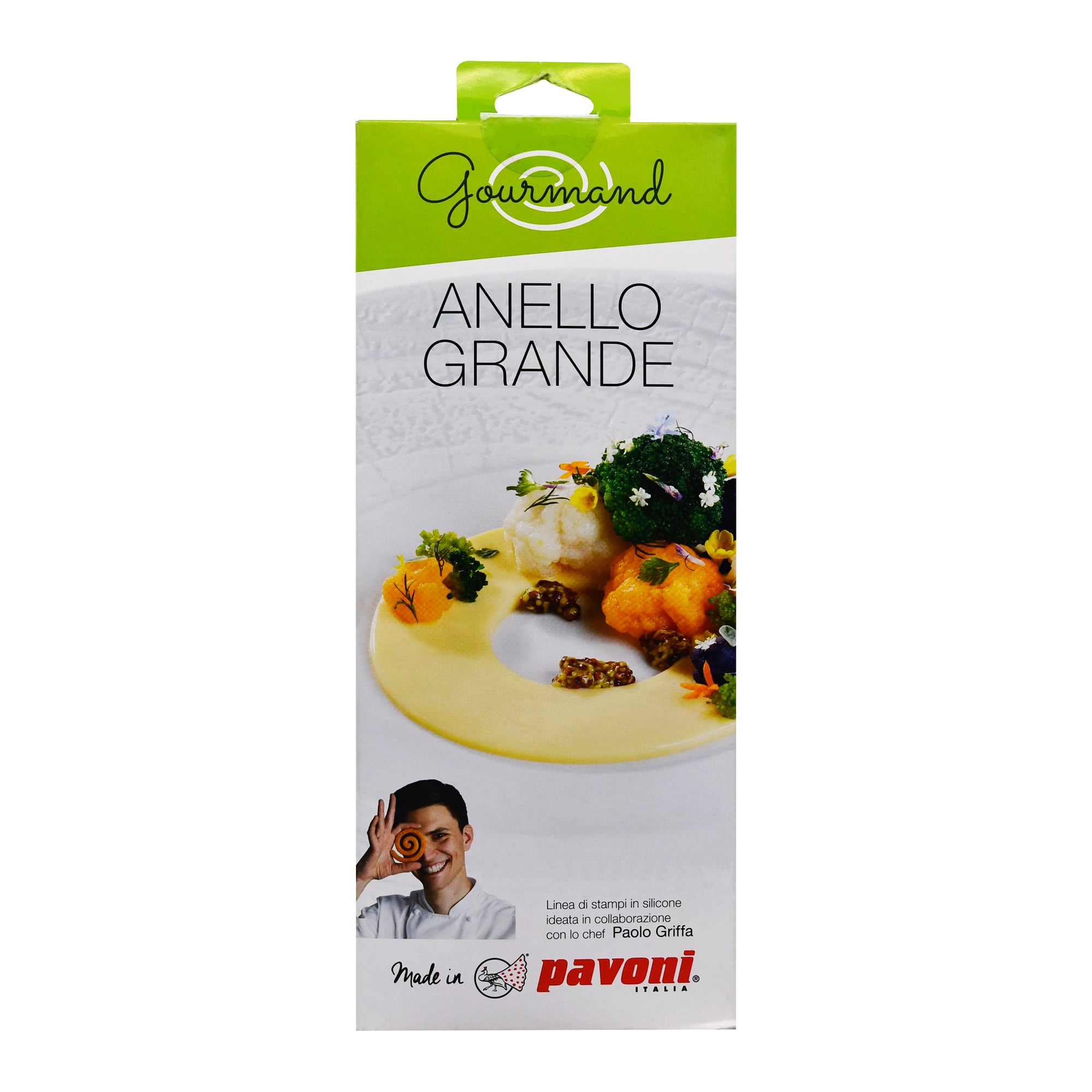 MOLDE DE SILICON DECORACION GASTRONOMICA ANILLO GRANDE PAVONI UNA UNIDAD - Image 1