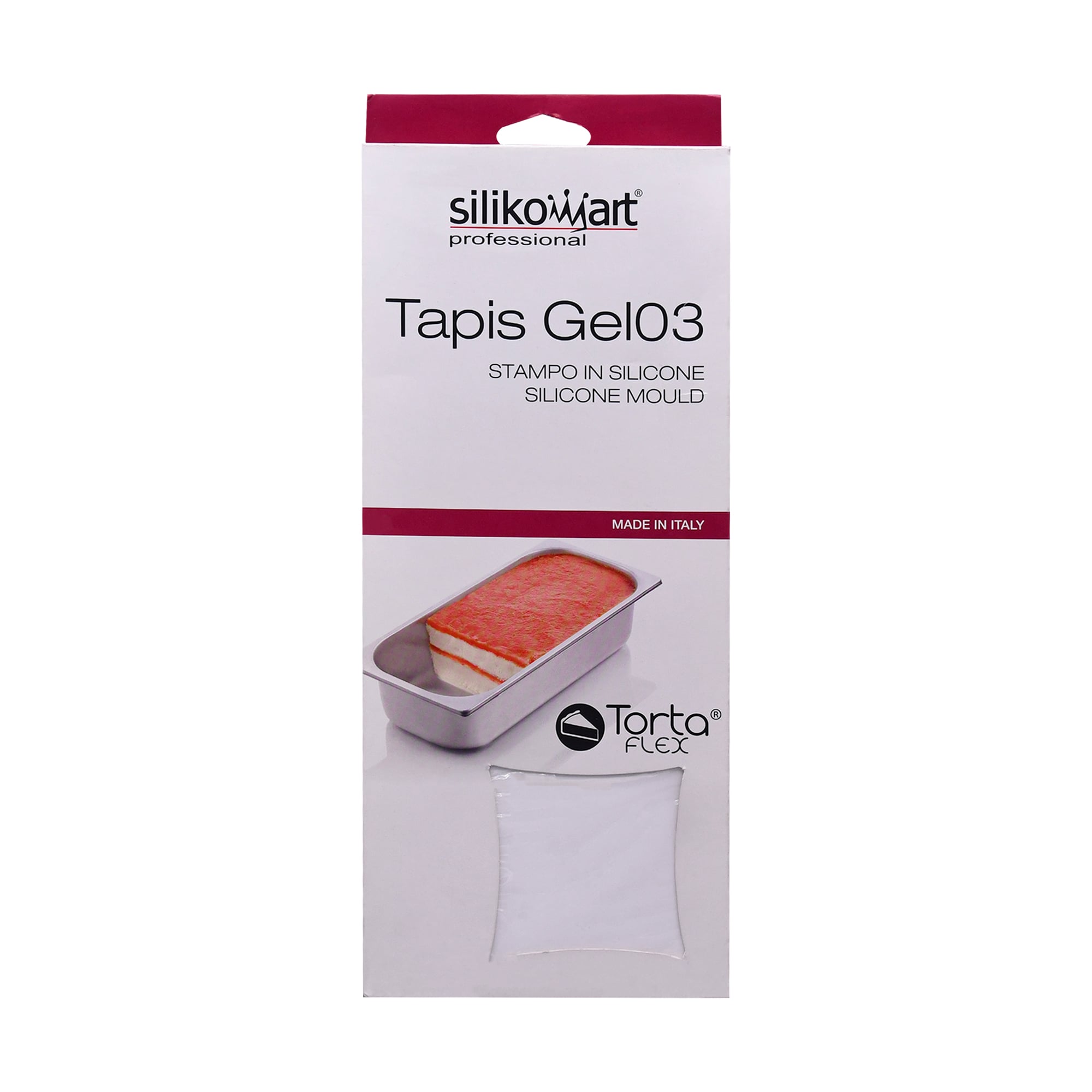 TAPIZ DE SILICON GEL03 RECTANGULAR PARA CAPA INTERMEDIA DE PASTEL 398ML UNA UNIDAD - Image 1