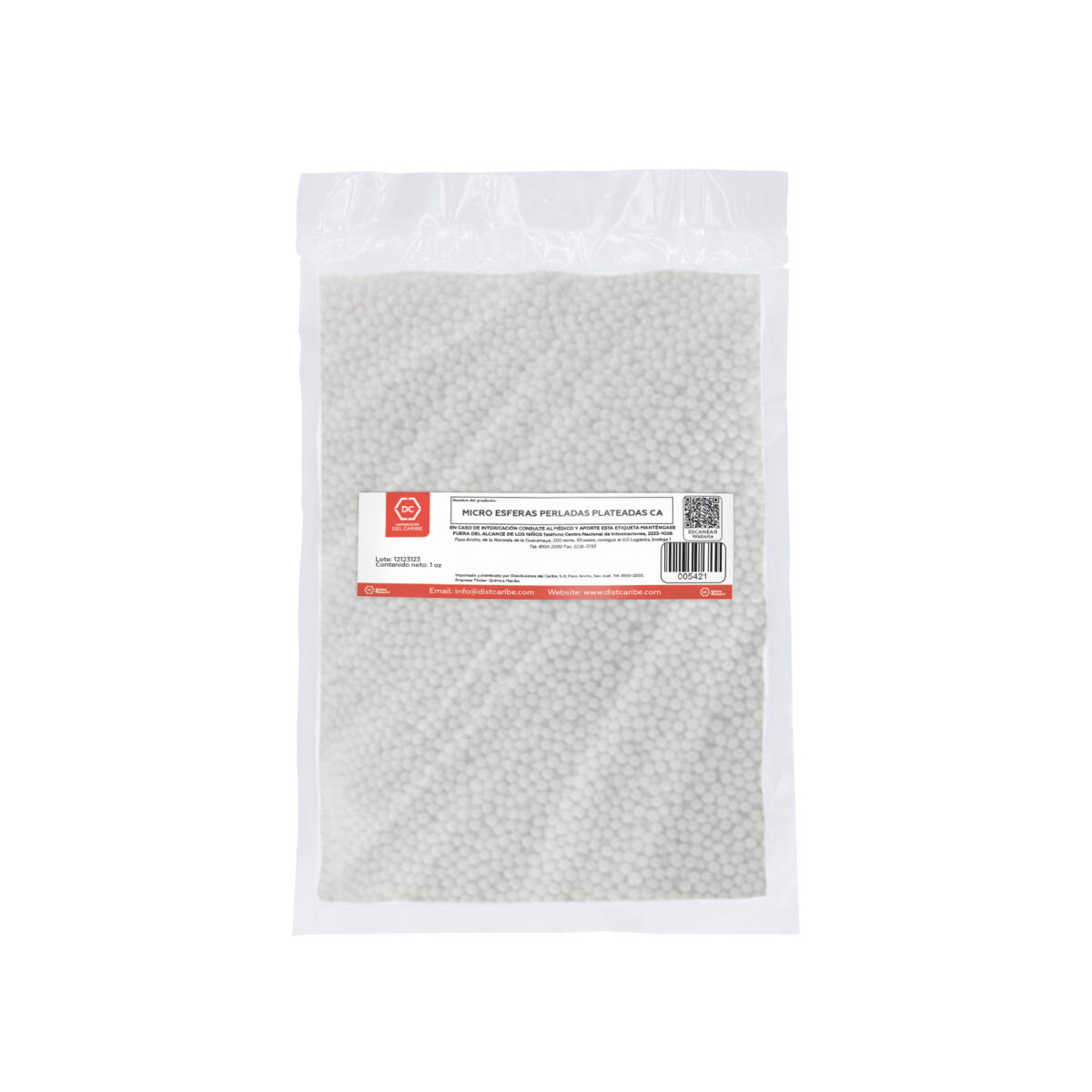 MICRO ESFERAS PERLADAS PLATEADAS CA BOLSA 1 Oz - Image 2