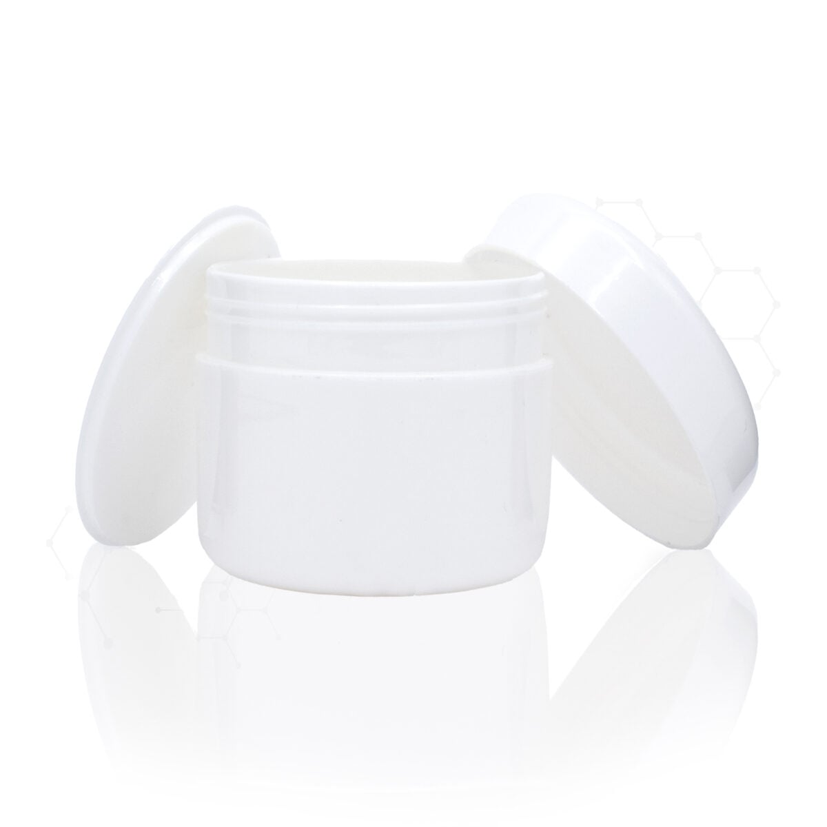 ENVASE POMADERA BLANCA PLASTICA BRILLANTE 250 ML - Image 2