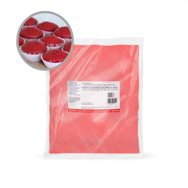 COLORANTE SUPRA ROSAD0 FD&C 3 ERITROSINA BOLSA 1 KG