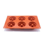 MOLDE DE SILICON SF058 TERRACOTA-MAGDALENA/6 MAGDALENAS 80 ML C/U UNA UNIDAD - Image 2