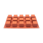 MOLDE DE SILICON SF105 TERRACOTA-CUBO MINI/15 CUBOS 42 ML C/U UNA UNIDAD