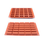 MOLDE DE SILICON SF129 TERRACOTA-MINI BUCHE/30 MINI BUCHE 14 ML C/U