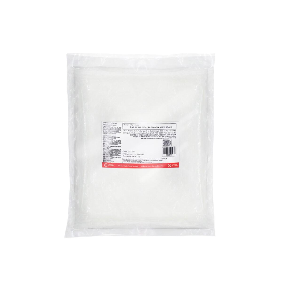 PARAFINA SEMI REFINADA WAX 58/60 BOLSA 1 KG - Image 2