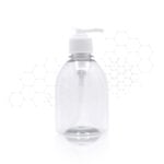 ENVASE PET DOMO CRISTALINO 300 ML CON VALVULA  BLANCA 28/410 UNA UNIDAD