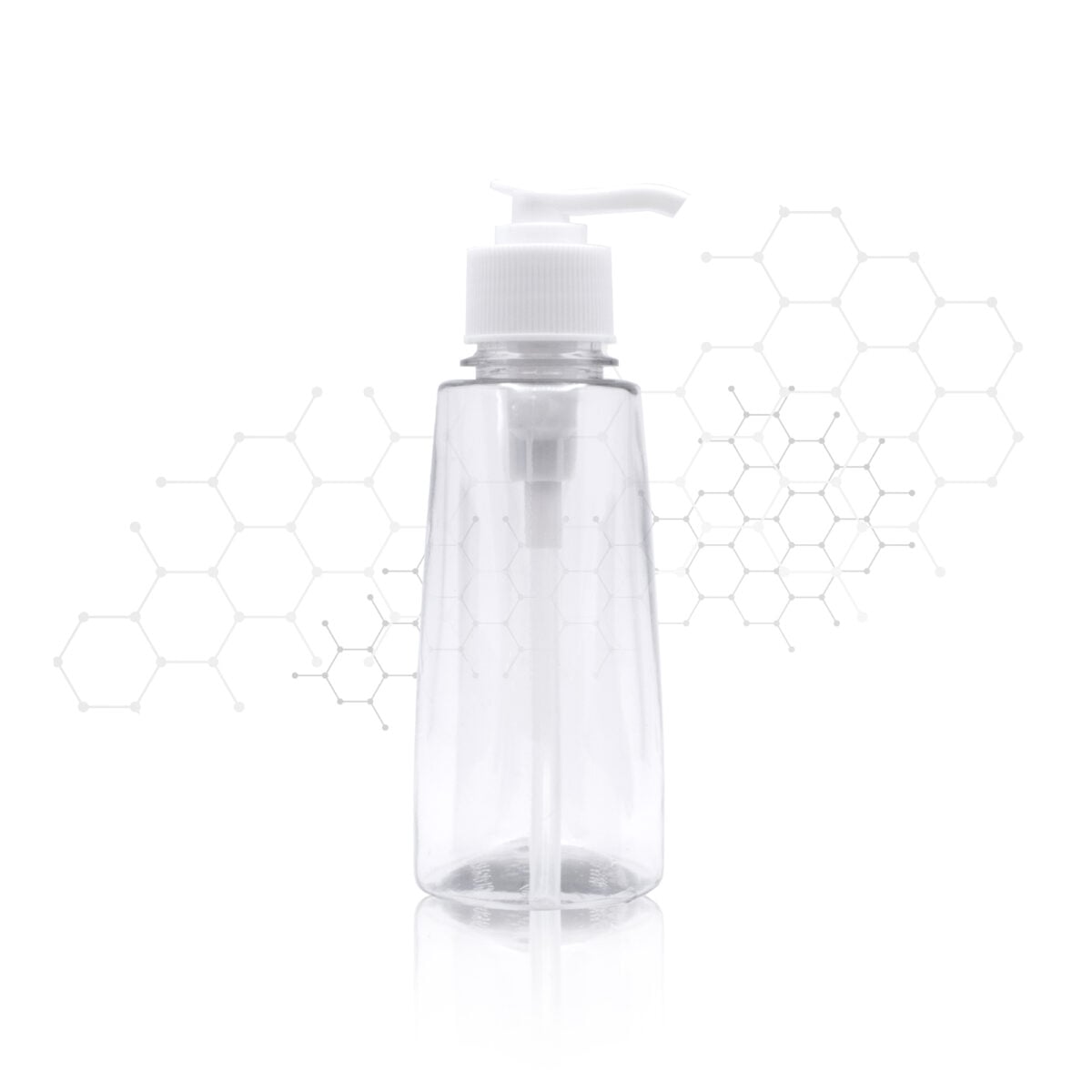 ENVASE PET OVAL CRISTALINO 250 ML CON VALVULA DISPENSADORA BLANCA 28/410 UNA UNIDAD - Image 2