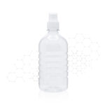 ENVASE PET ANILLADO 500 ML TRANSPARENTE PARA GEL CON TAPA #28-410 UNA UNIDAD