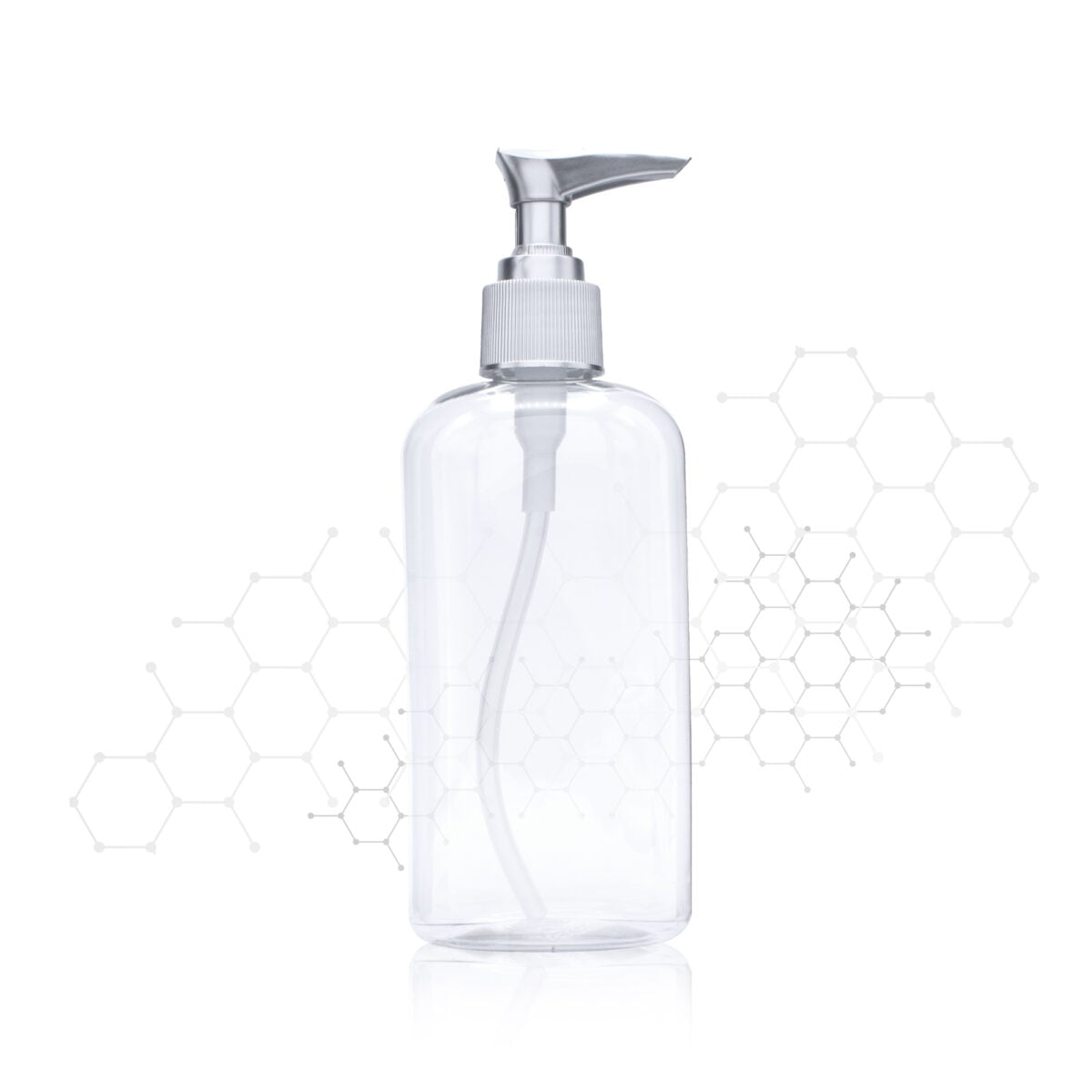 ENVASE PET CRISTALINO JM83-2 240 ML APLICADOR PLATA MATE UNA UNIDAD - Image 2