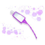 ENVASE PET CRISTALINO PARA GEL DE MANOS 30 ML RATÓN MORADO UNA UNIDAD