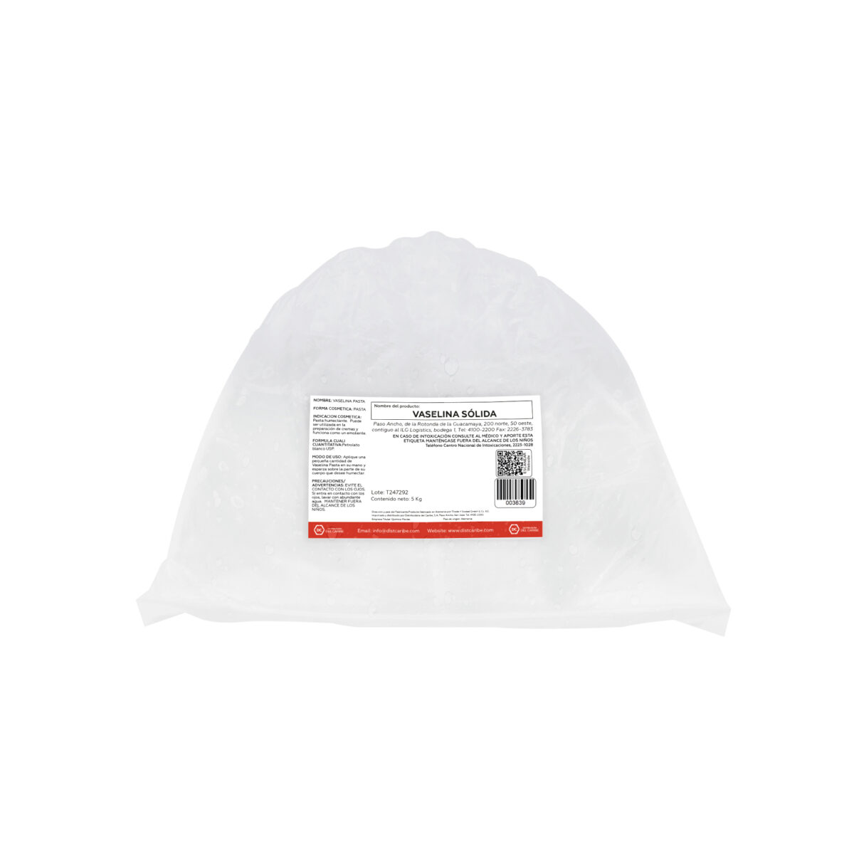 VASELINA SOLIDA BOLSA 5 KG - Image 2