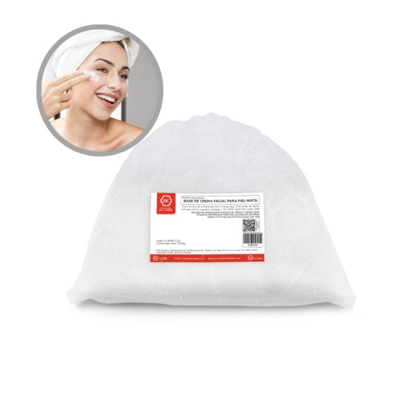 BASE DE CREMA FACIAL PARA PIEL MIXTA BOLSA 1/2 KG