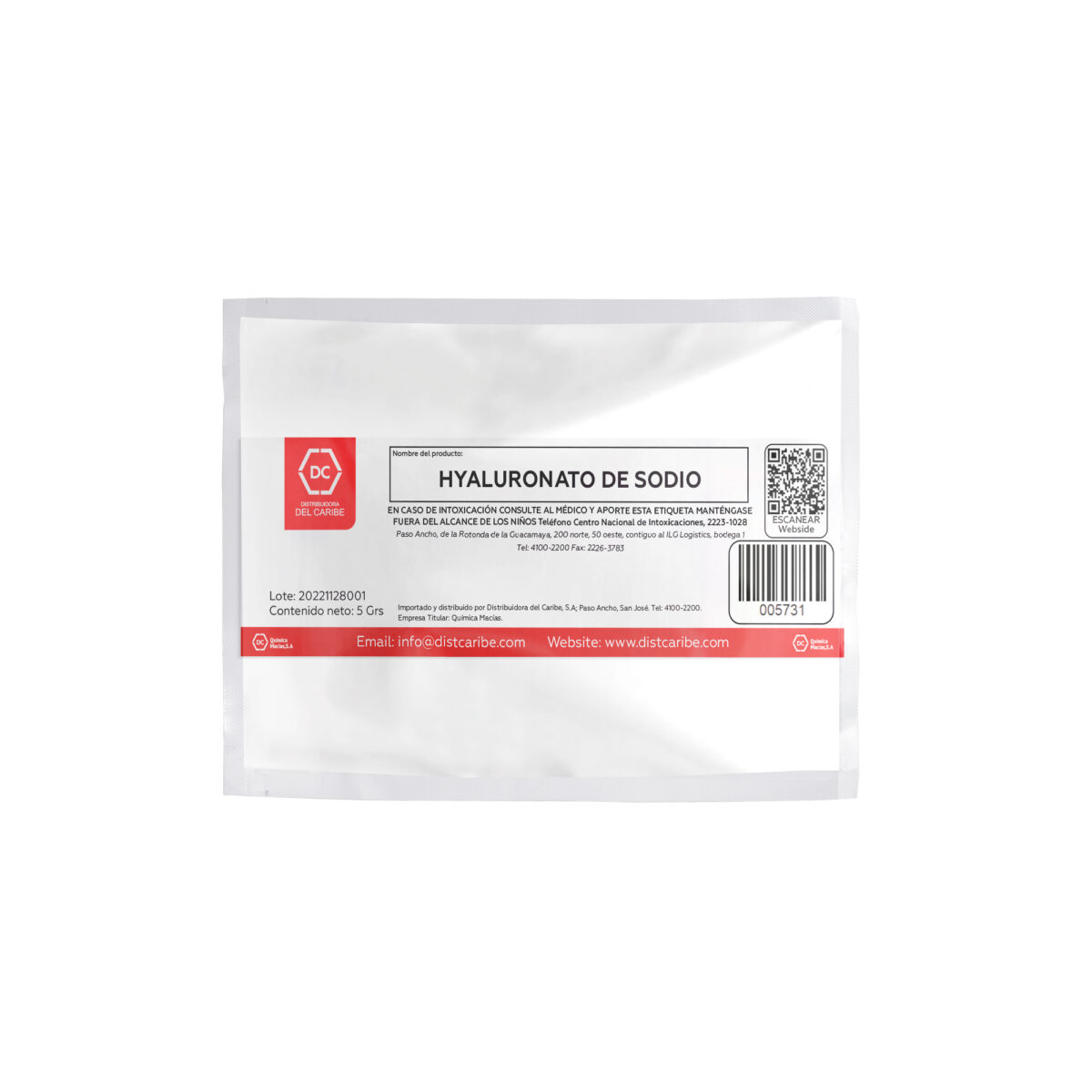 HYALURONATO DE SODIO BOLSA 5 Grs - Image 2