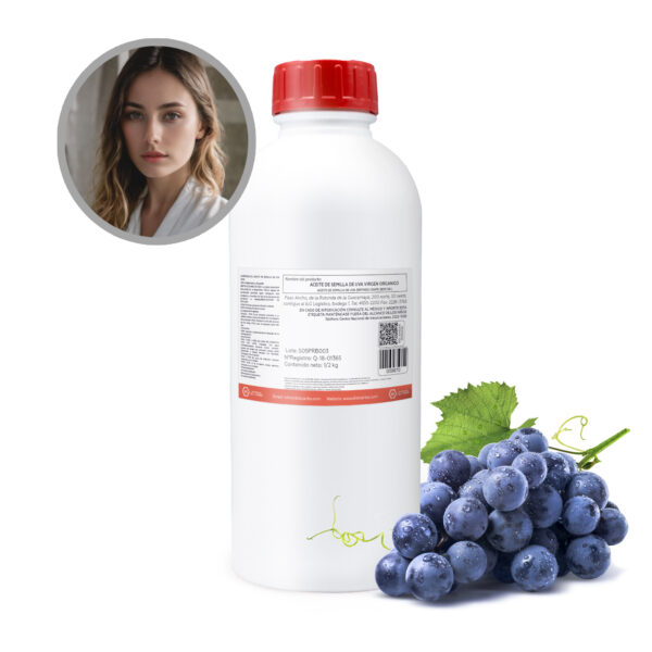 ACEITE DE SEMILLA DE UVA VIRGEN ORGÁNICO ENVASE 1/2 KG