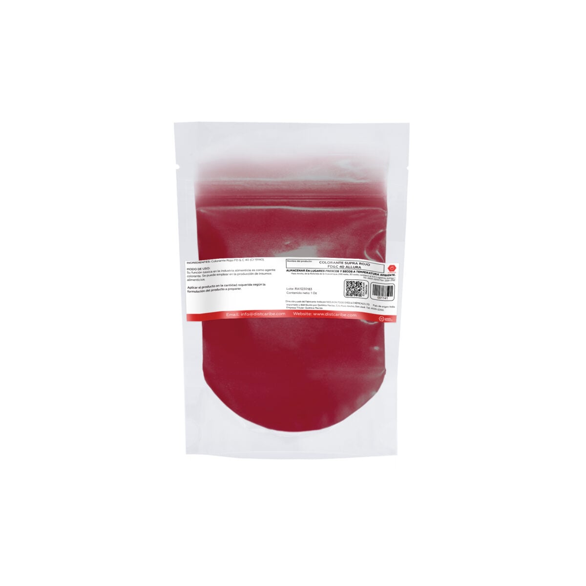 COLORANTE SUPRA ROJO FD&C 40 ALLURA BOLSA 1 Oz - Image 2