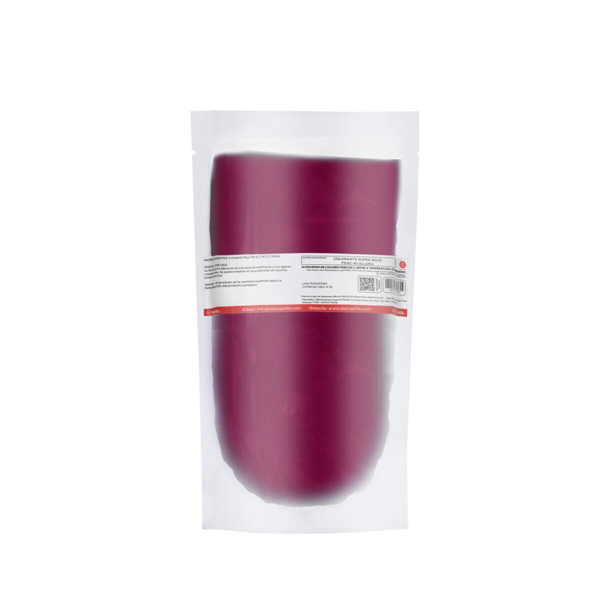 COLORANTE SUPRA ROJO FD&C 40 ALLURA BOLSA 4 Oz - Image 2