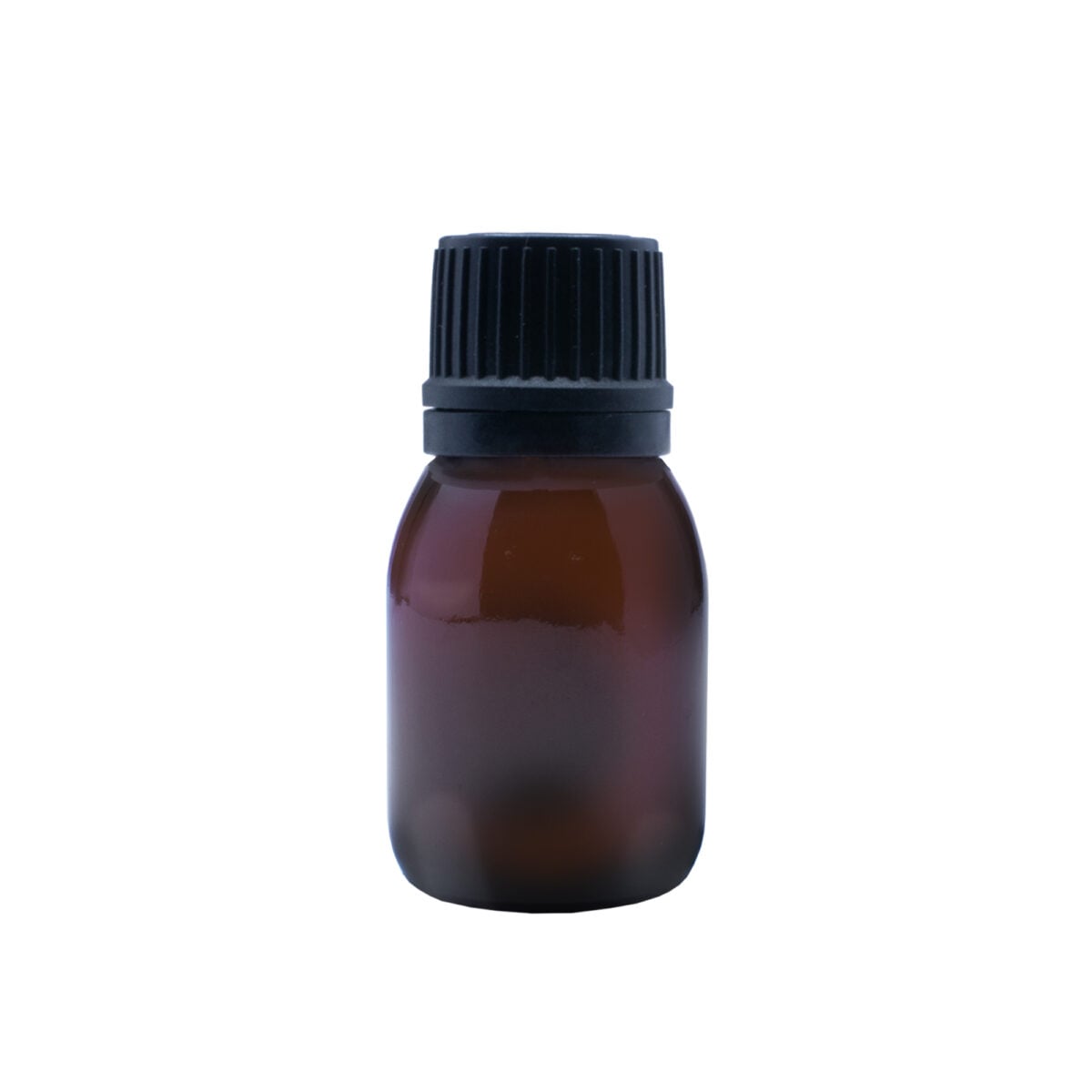 ENVASE VIDRIO ÁMBAR 7.5 ML CON TAPA NEGRA ROSCA CR. UNA UNIDAD - Image 2