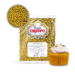 PERLA DE AZÚCAR COLOR ORO 4MM (SFERICI) BOLSA 500 Grs