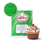 PERLA DE AZÚCAR COLOR VERDE 4MM BOLSA 500 Grs
