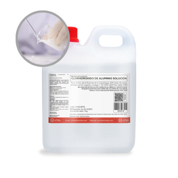 CLORHIDROXIDO DE ALUMINIO SOLUCIÓN ENVASE PLASTICO 1 KG