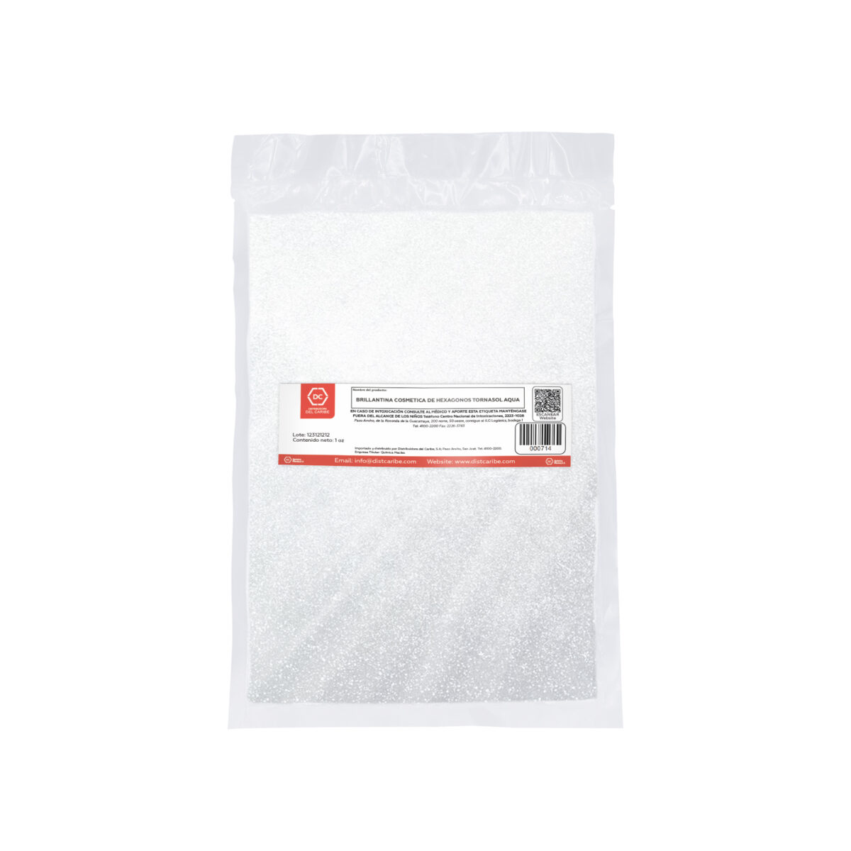 BRILLANTINA COSMÉTICA DE HEXÁGONOS TORNASOL AQUA BOLSA 1 Oz - Image 2