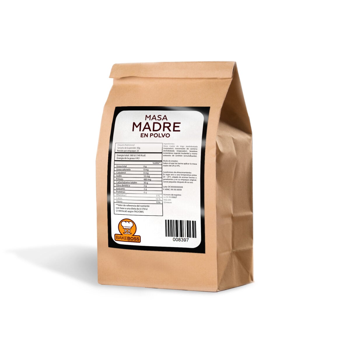 MASA MADRE EN POLVO DCARIBE BOLSA 1 KG - Image 2