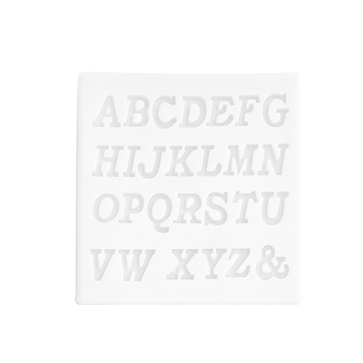 MOLDE DE SILICON SLK328 DECORACION BLANCO-ALFABETO UNA UNIDAD - Image 2