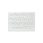 MOLDE DE SILICON SLK329 DECORACION BLANCO-ALFABETO UNA UNIDAD - Image 2