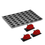 MOLDE DE SILICON QUENELLE REDONDO PX073 49 PORCIONES 34 ML (PAVONI) UNA UNIDAD - Image 2