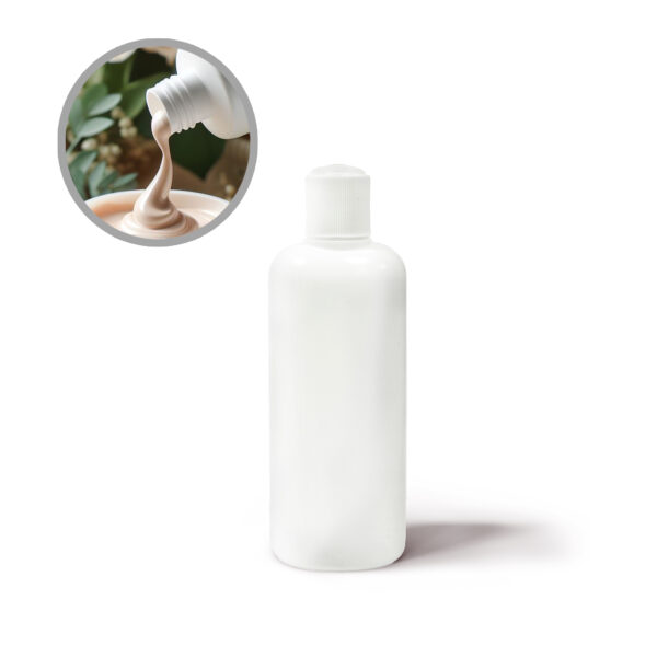ENVASE PLASTICO BLANCO 200 ML TAPA FLIP TOP UNA UNIDAD