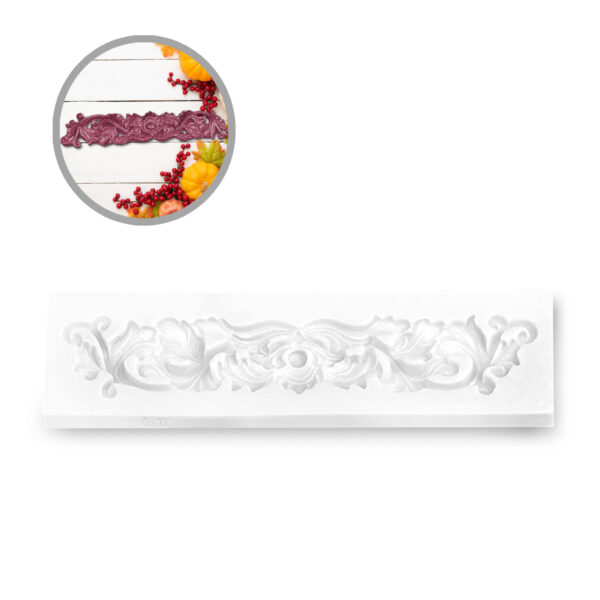 MOLDE DE SILICON DECORATIVO SLK393  125X20MM -492X0.78 INCH. (SILIKOMART) UNA UNIDAD