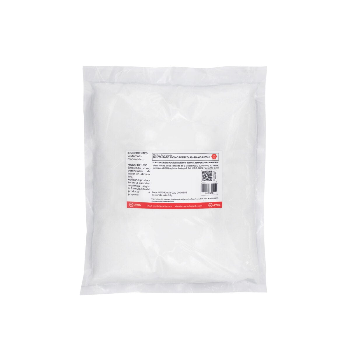 GLUTAMATO MONOSODICO 99 40-60 MESH BOLSA 1  KG - Image 2