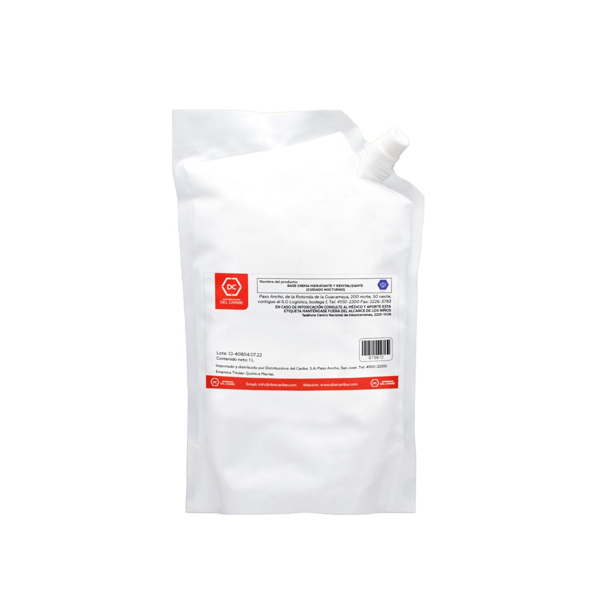 BASE CREMA HIDRATANTE Y REVITALIZANTE (CUIDADO NOCTURNO) - 1 LITRO - Image 2