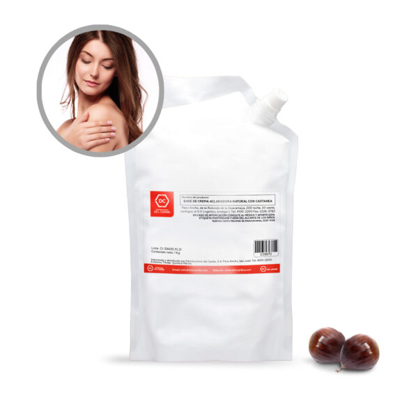 BASE DE CREMA ACLARADORA NATURAL CON CASTANEA BOLSA 1 Kg