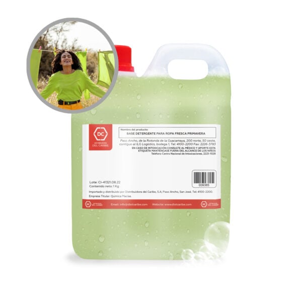 BASE DETERGENTE PARA ROPA FRESCA PRIMAVERA ENVASE 1 KG