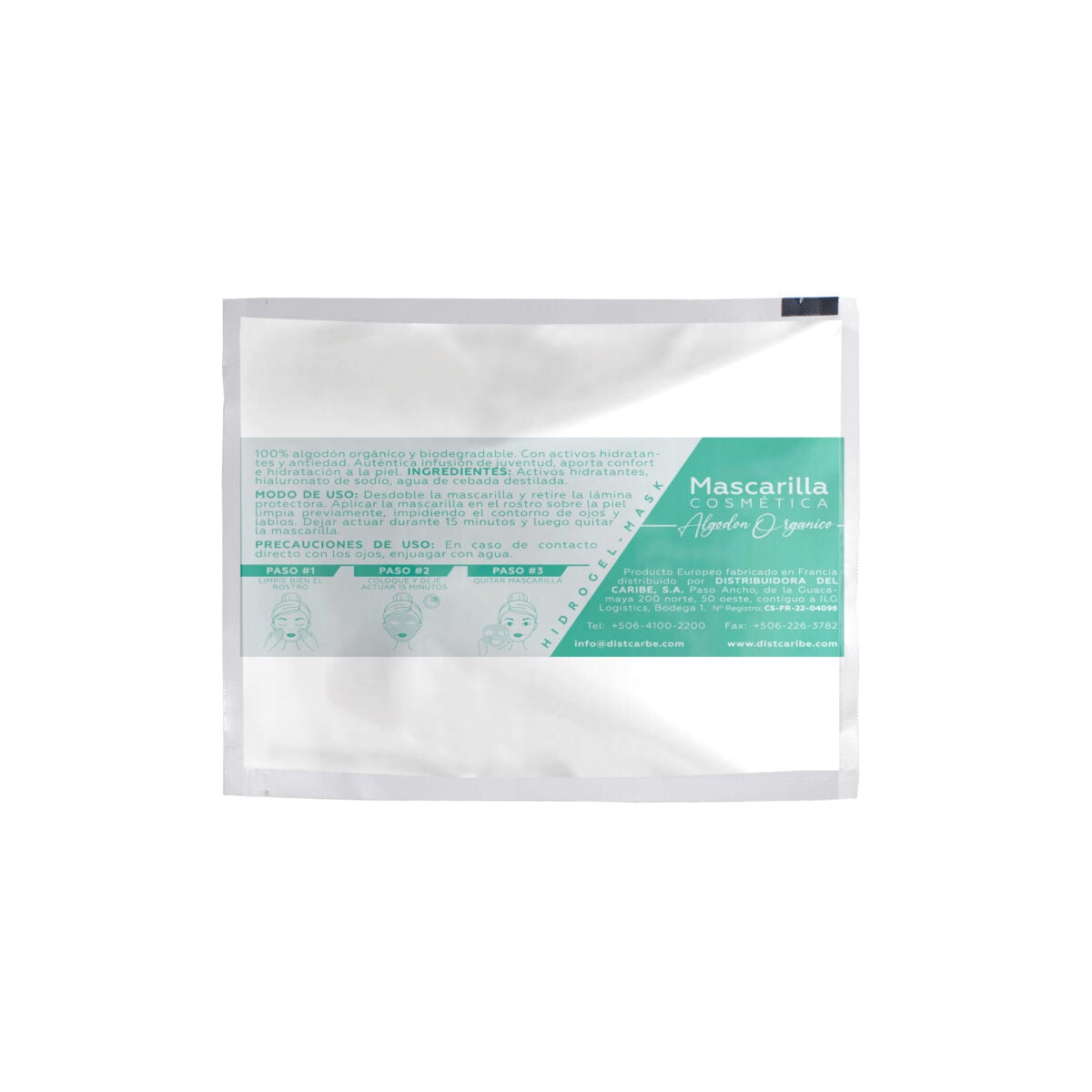MASCARILLA COSMETICA DE ALGODON ORGANICO 1T0089B - Image 2