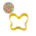 CORTADOR DE GALLETA AMARILLO MARIPOSA UNA UNIDAD