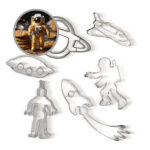 JUEGO DE CORTADOR DE METAL NAVE ESPACIAL 6 PZS  UNA UNIDAD