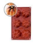 MOLDE DE SILICON  ROJO CHARLOTTE (6 PORCIONES) FR077CRF.1 UNA UNIDAD