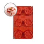 MOLDE SILICON FR056* ROSE FIORITE 6 PORCIONES (PAVONI) UNA UNIDAD