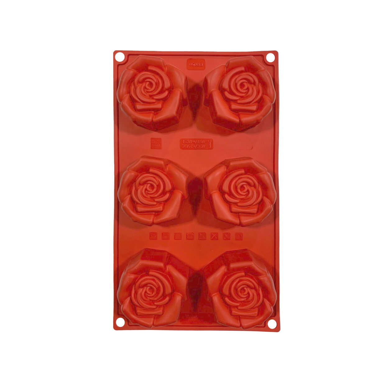 MOLDE SILICON FR056* ROSE FIORITE 6 PORCIONES (PAVONI) UNA UNIDAD - Image 2